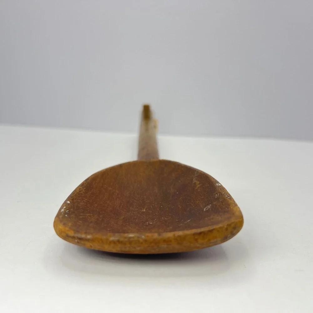 RARE Antique Wooden Dough Spoon 14